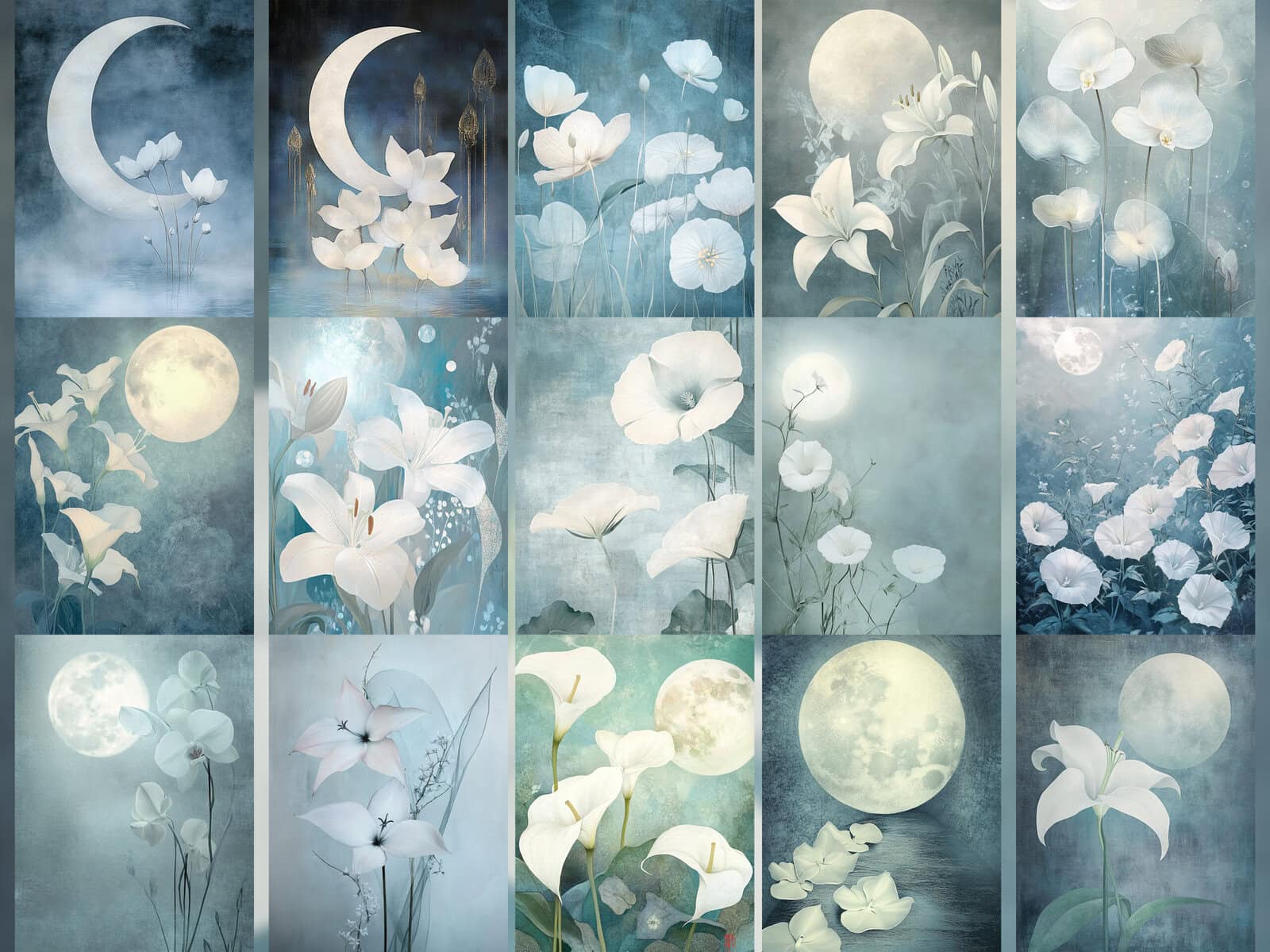 Spring Floral Digital Papers Pack - Image 2