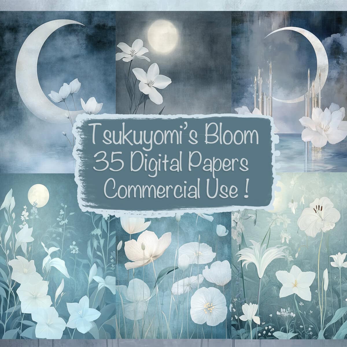 Spring Floral Digital Papers Pack