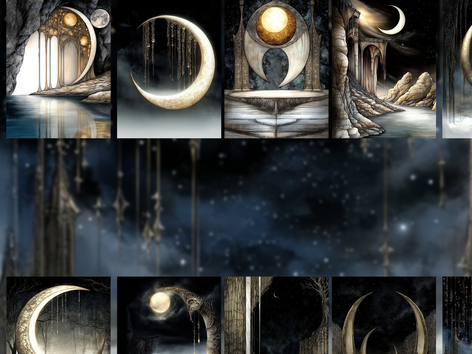 Moon Keepers Clipart & Backgrounds - Image 4