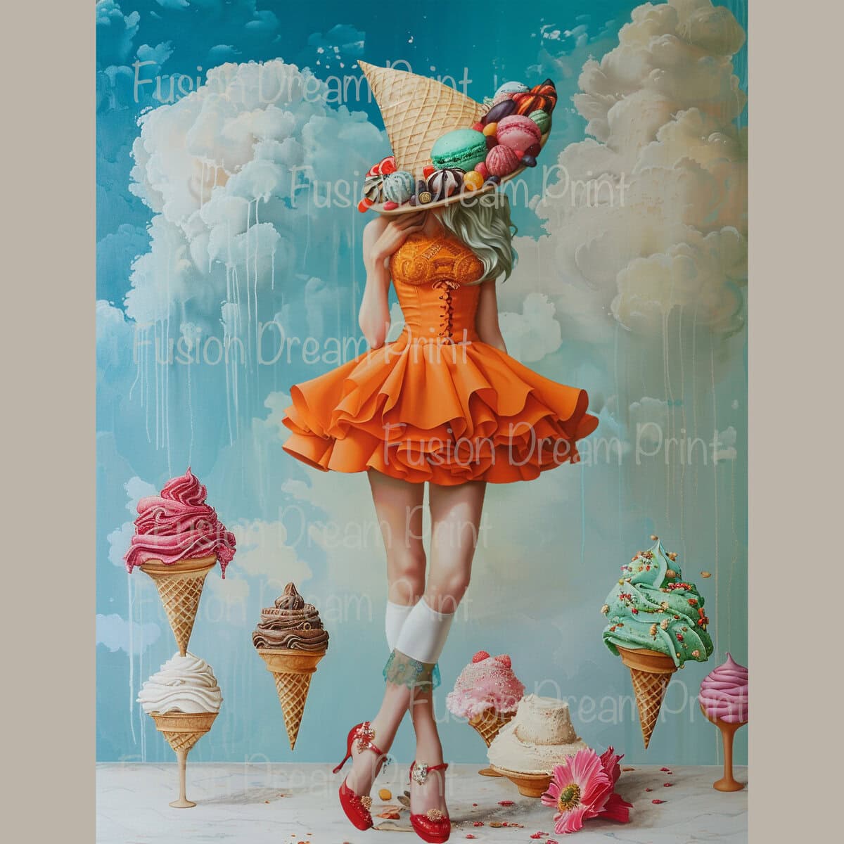 Peculiar Summer Fashion Woman Clipart & Backgrounds - Image 7