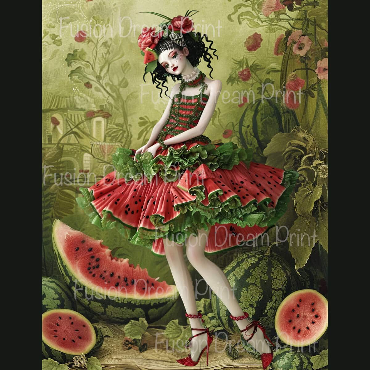 Peculiar Summer Fashion Woman Clipart & Backgrounds - Image 6