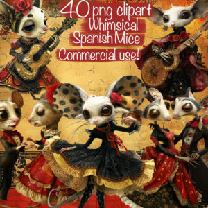 Spanish Dancing Mice Clipart & Backgrounds