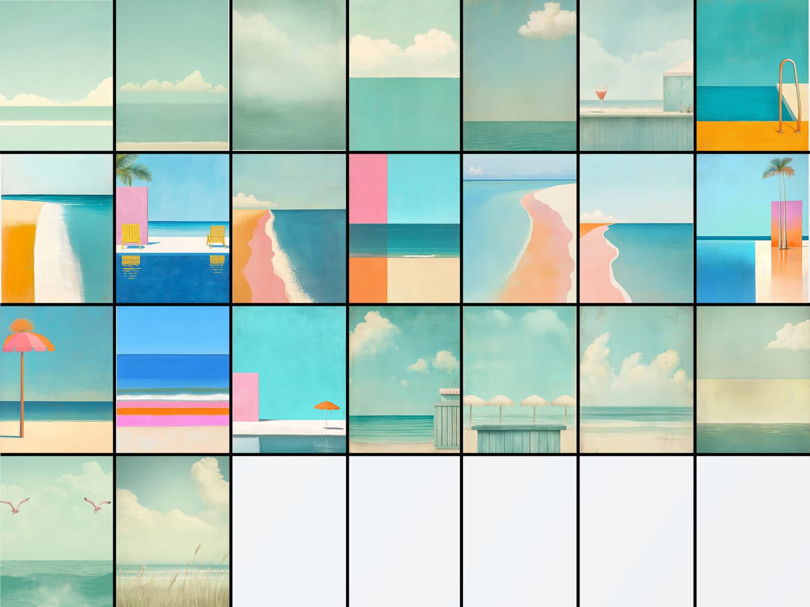 Whimsy Summer Beach People Clipart & Backgrounds - Image 5