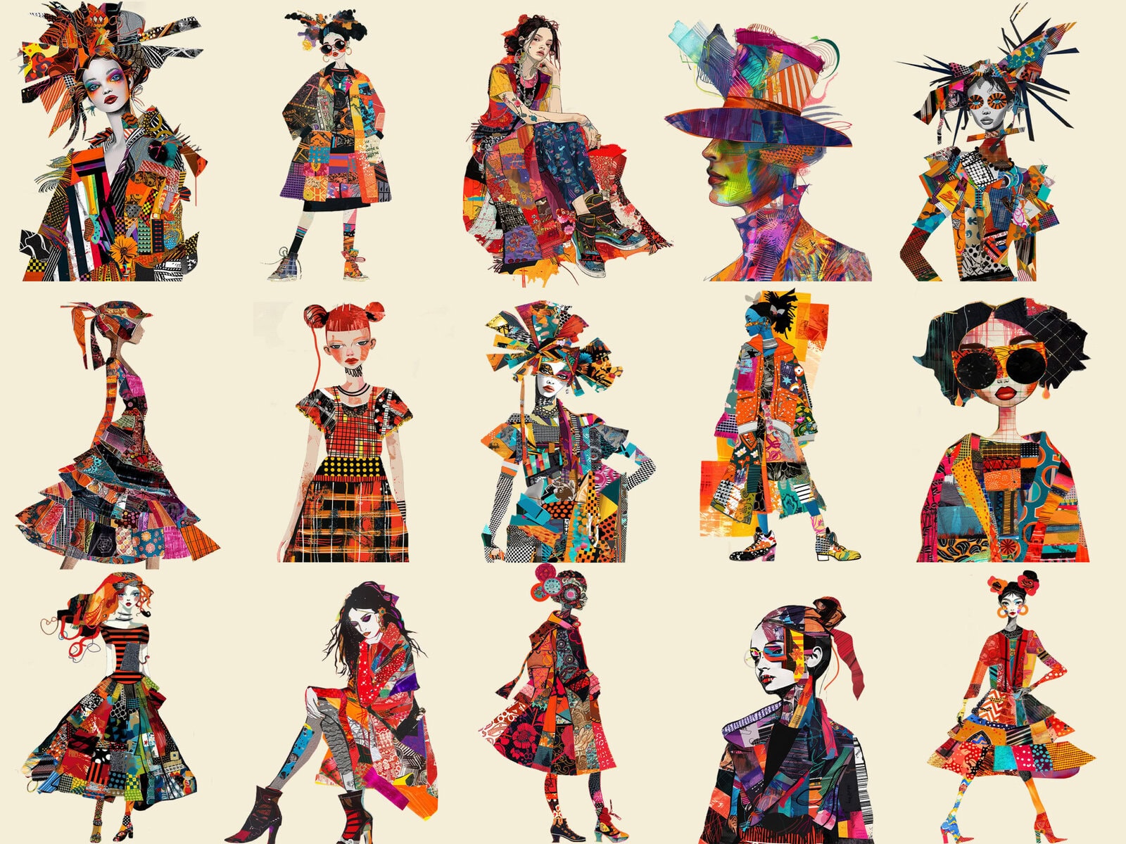 Vibrant Urban Fashion Clipart & Backgrounds - Image 3