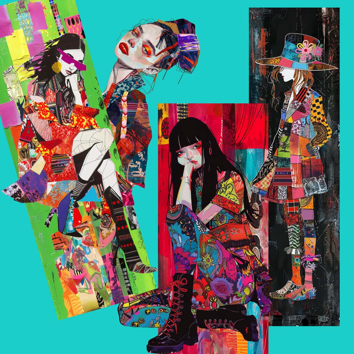 Vibrant Urban Fashion Clipart & Backgrounds - Image 6