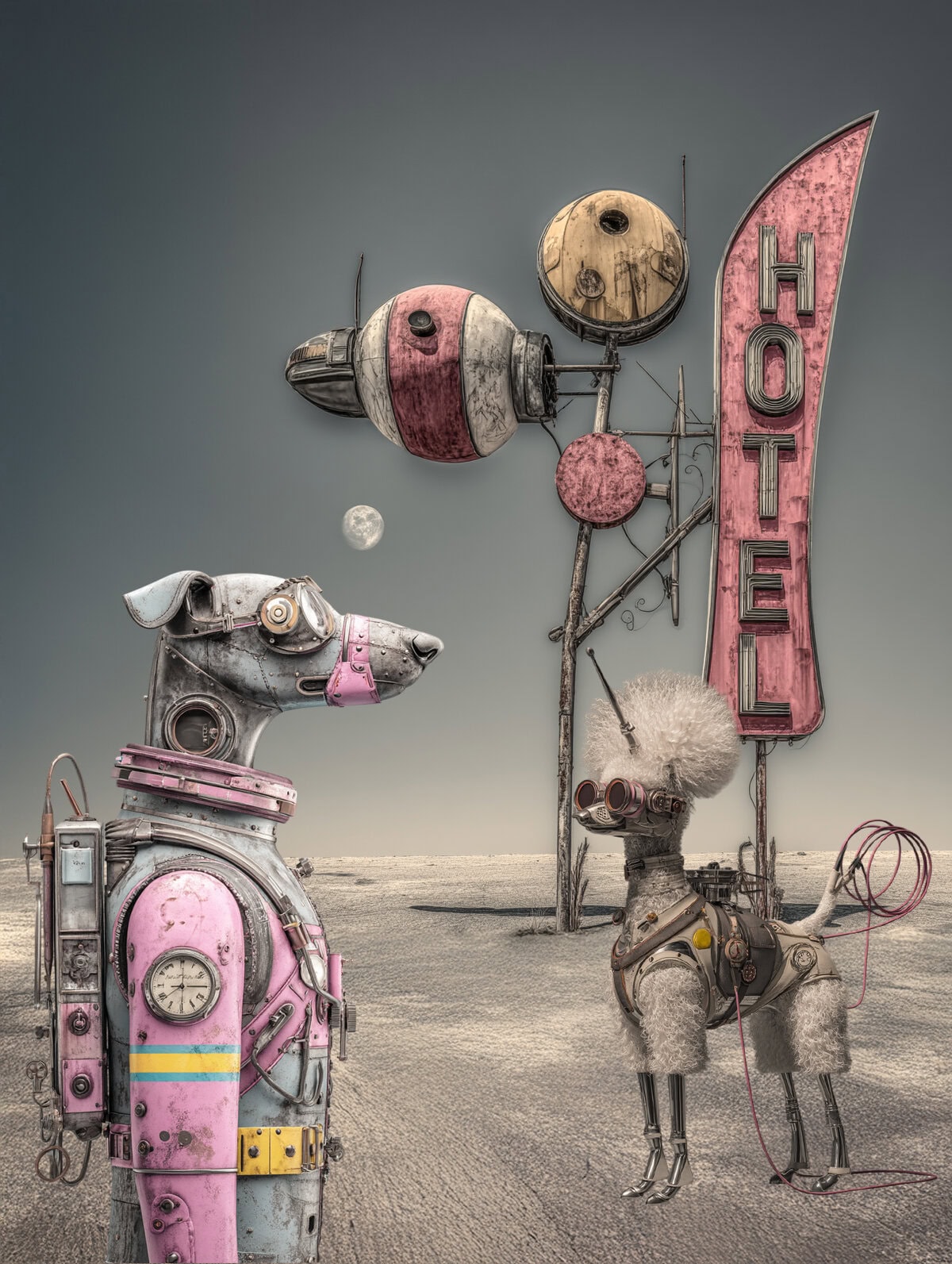 Whimsical Out of This World Dogs Clipart & Backgrounds - Image 7