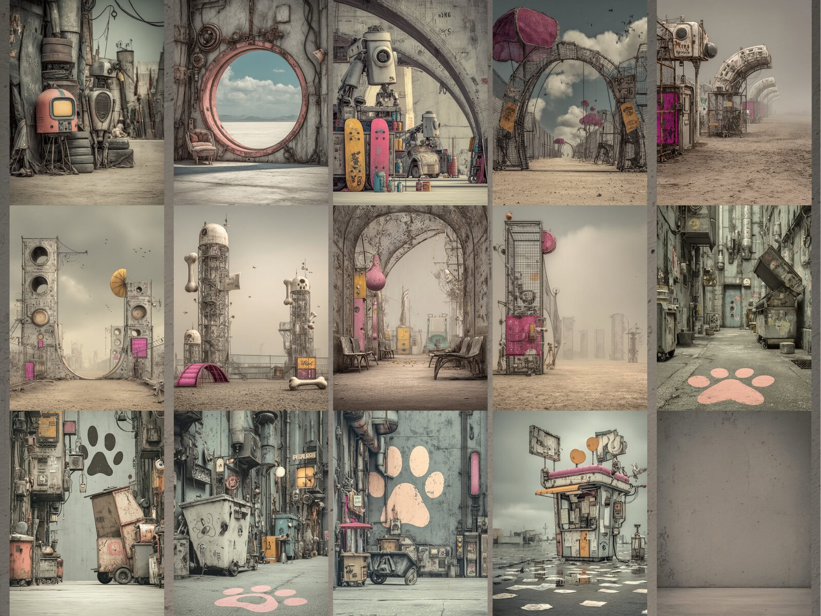 Whimsical Out of This World Dogs Clipart & Backgrounds - Image 6