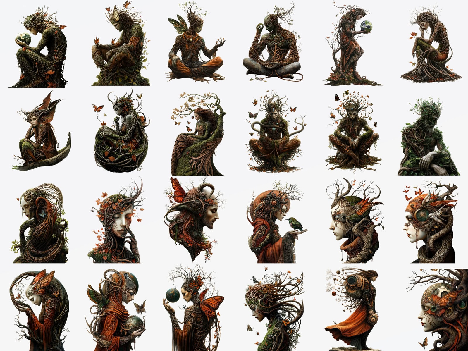 Earth Guardian Characters Clipart & Backgrounds - Image 2