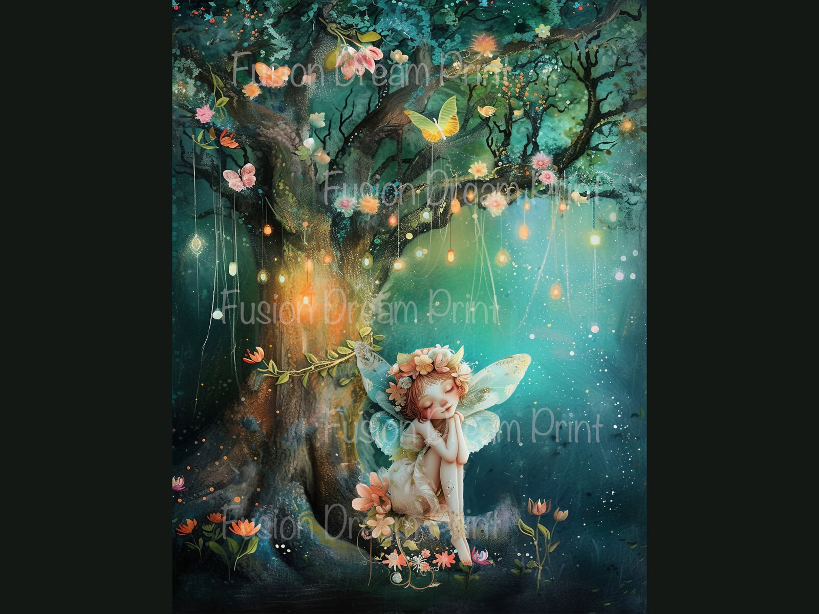 Fantasy Whimsical Spring Fairies Clipart & Backgrounds - Image 5
