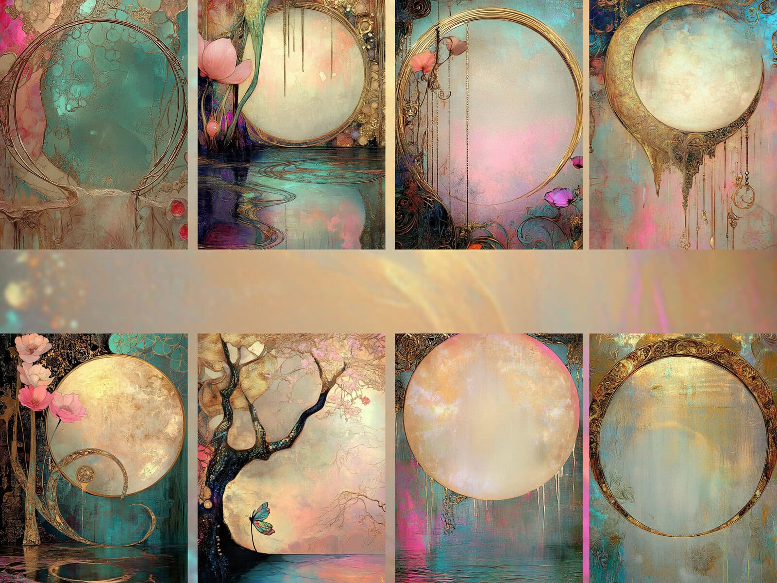 Golden Scent Birds Clipart & Backgrounds - Image 4