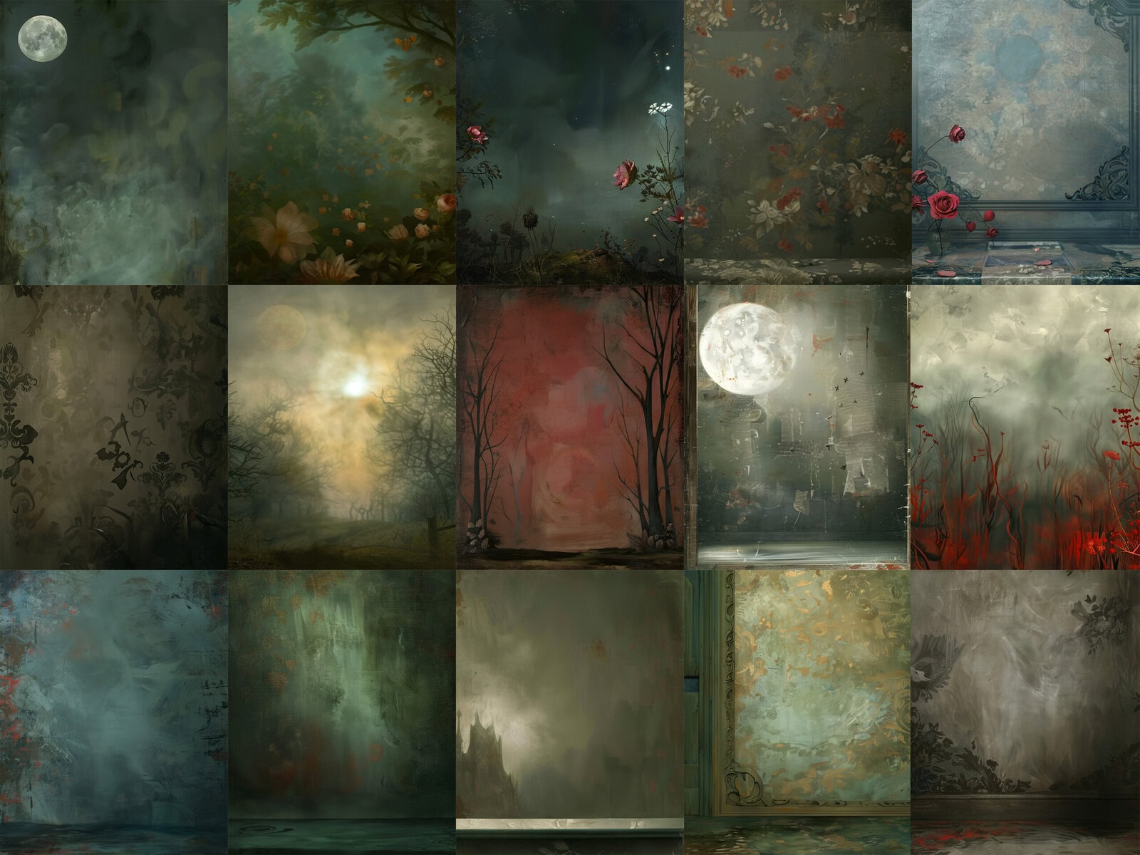 Bizarre Surreal Creepy Birds Clipart & Backgrounds - Image 5