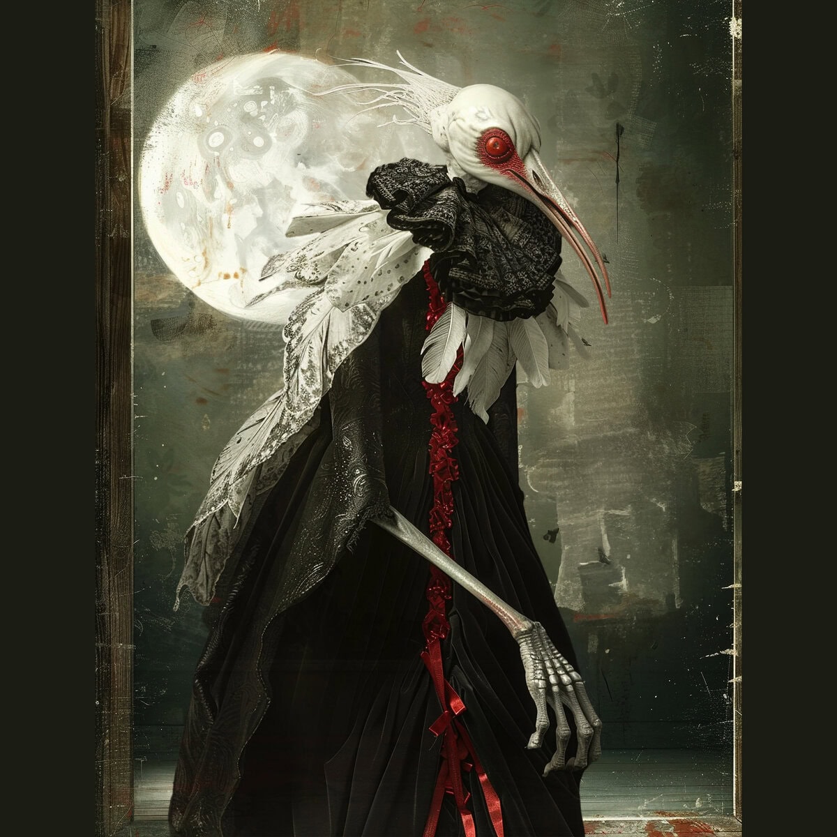 Bizarre Surreal Creepy Birds Clipart & Backgrounds - Image 7