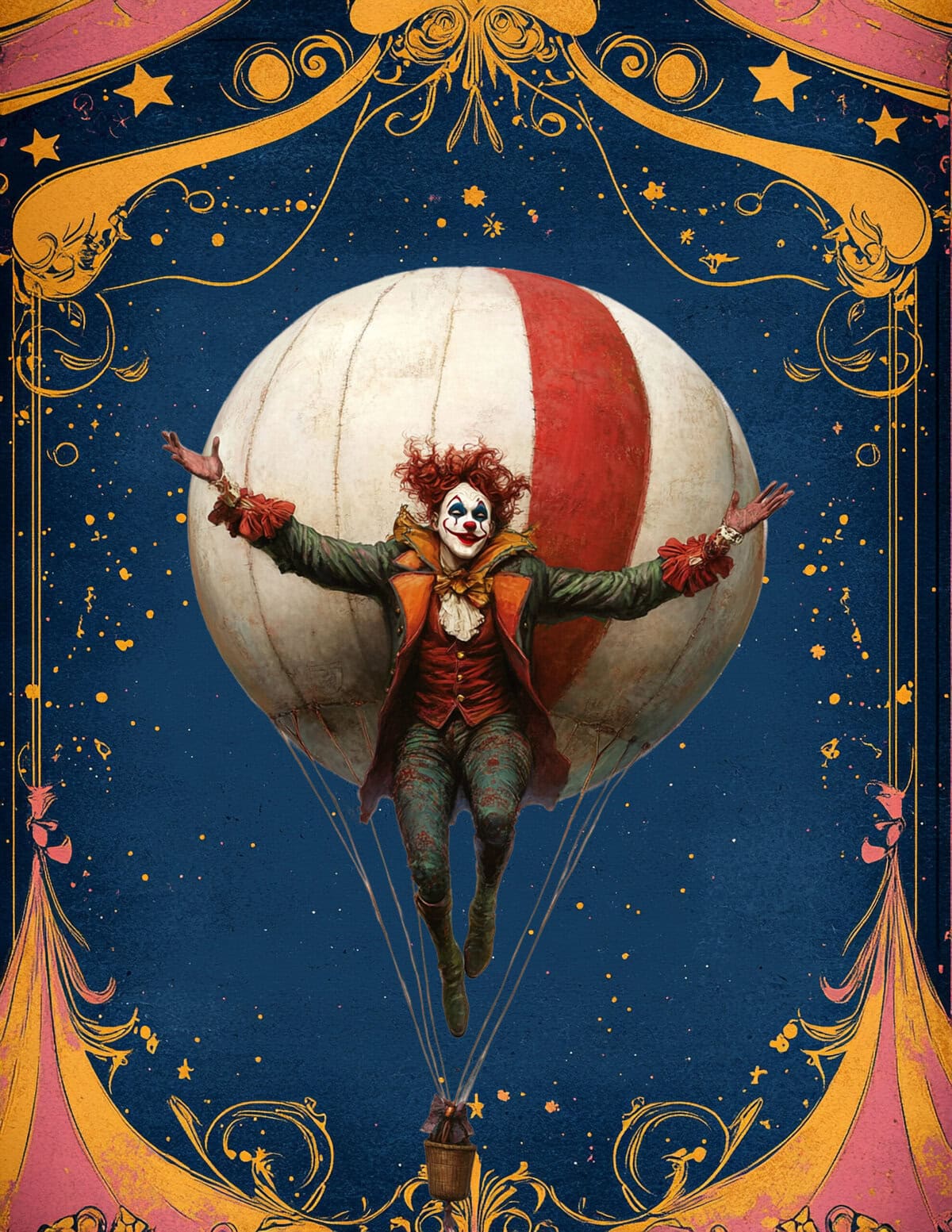 Unique Halloween Circus Clipart & Backgrounds - Image 8