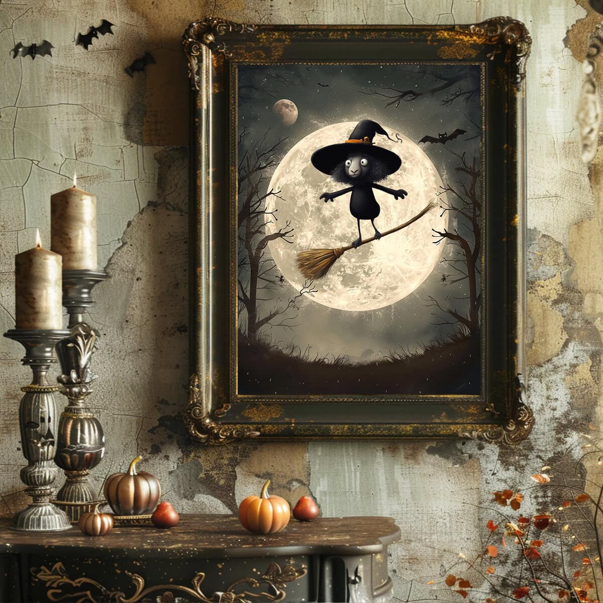 Quirky Halloween Farm Animals Clipart & Backgrounds - Image 4