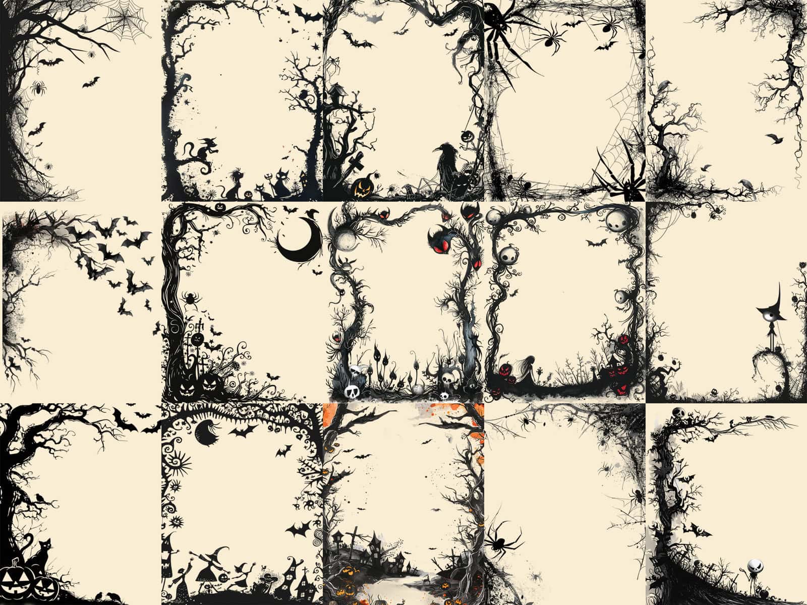 Halloween Borders and Frames Clipart - Image 2