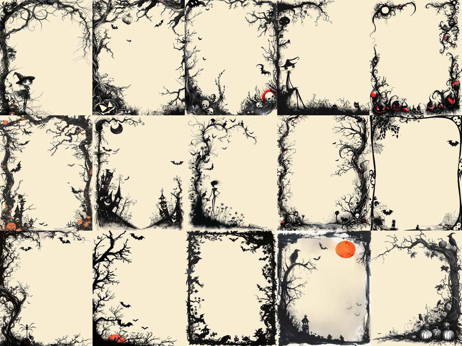 Halloween Borders and Frames Clipart - Image 4