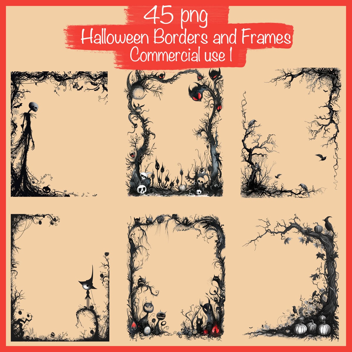 Halloween Borders and Frames Clipart