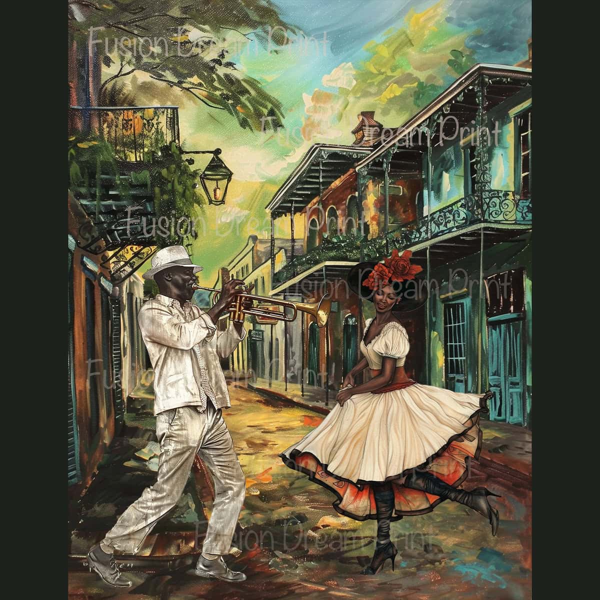 New Orleans Vintage People Clipart & Backgrounds - Image 6