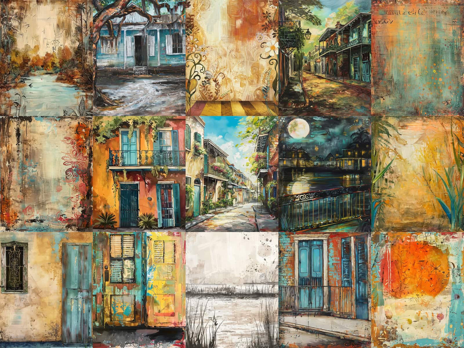 New Orleans Vintage People Clipart & Backgrounds - Image 5