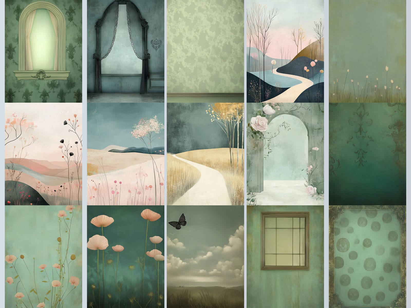 Old Cat Lady Clipart & Backgrounds - Image 4