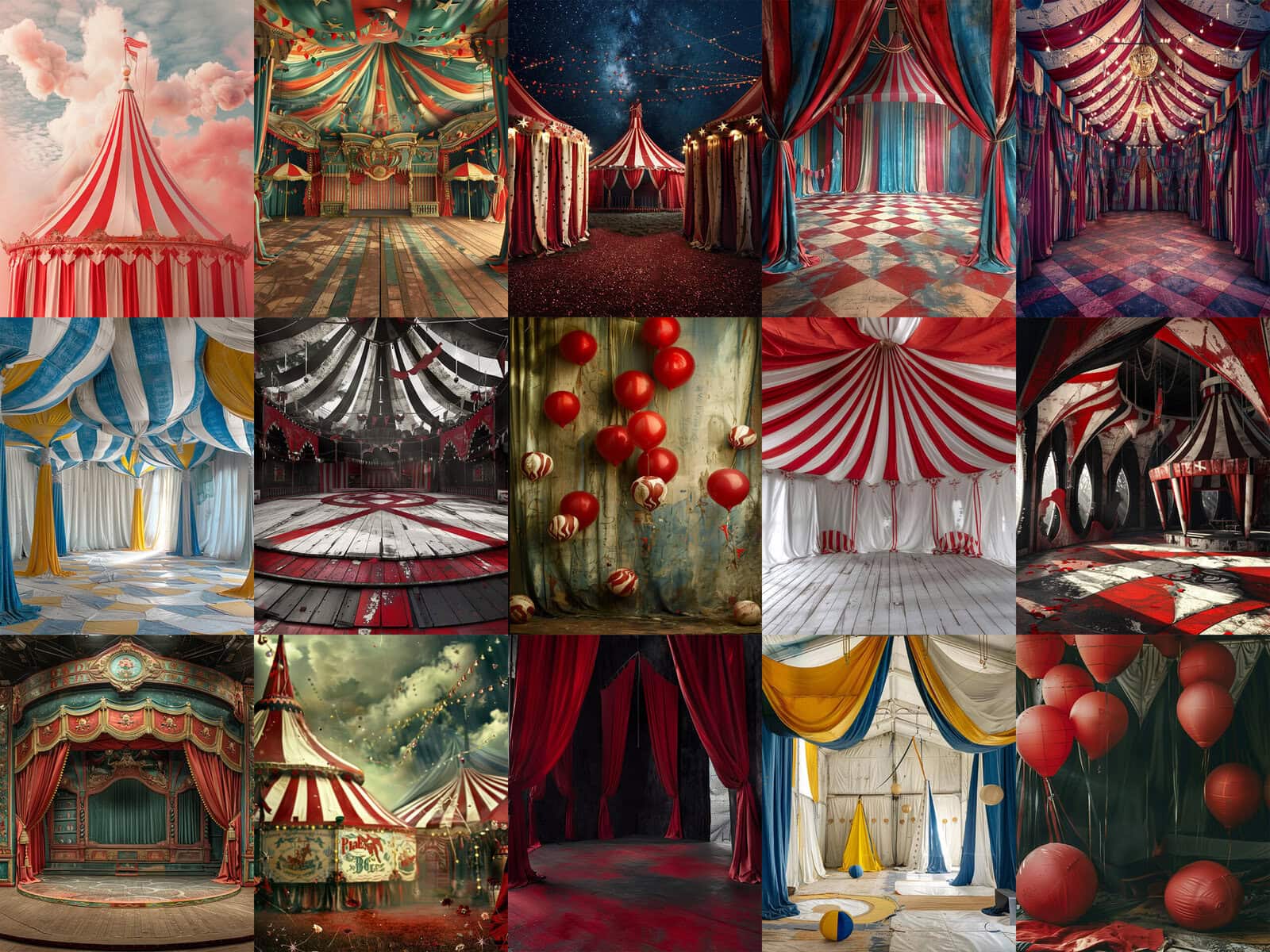 Unique Peculiar Circus Clipart & Backgrounds - Image 5