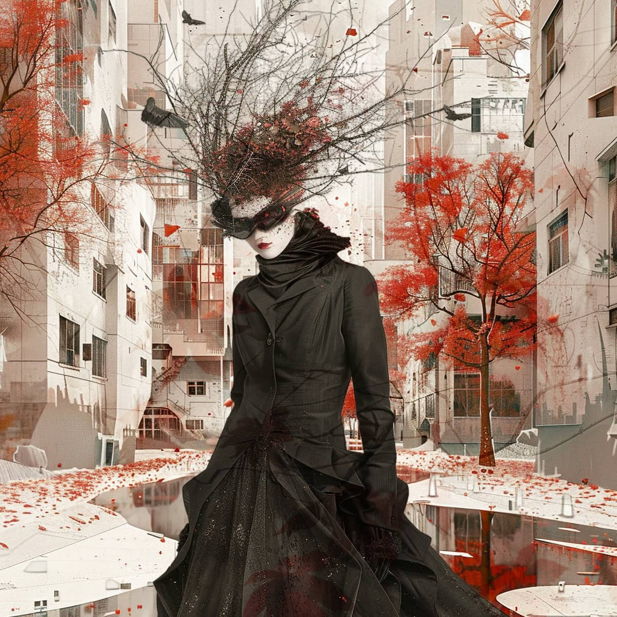 Peculiar Autumn People Part 1 Clipart & Backgrounds - Image 6