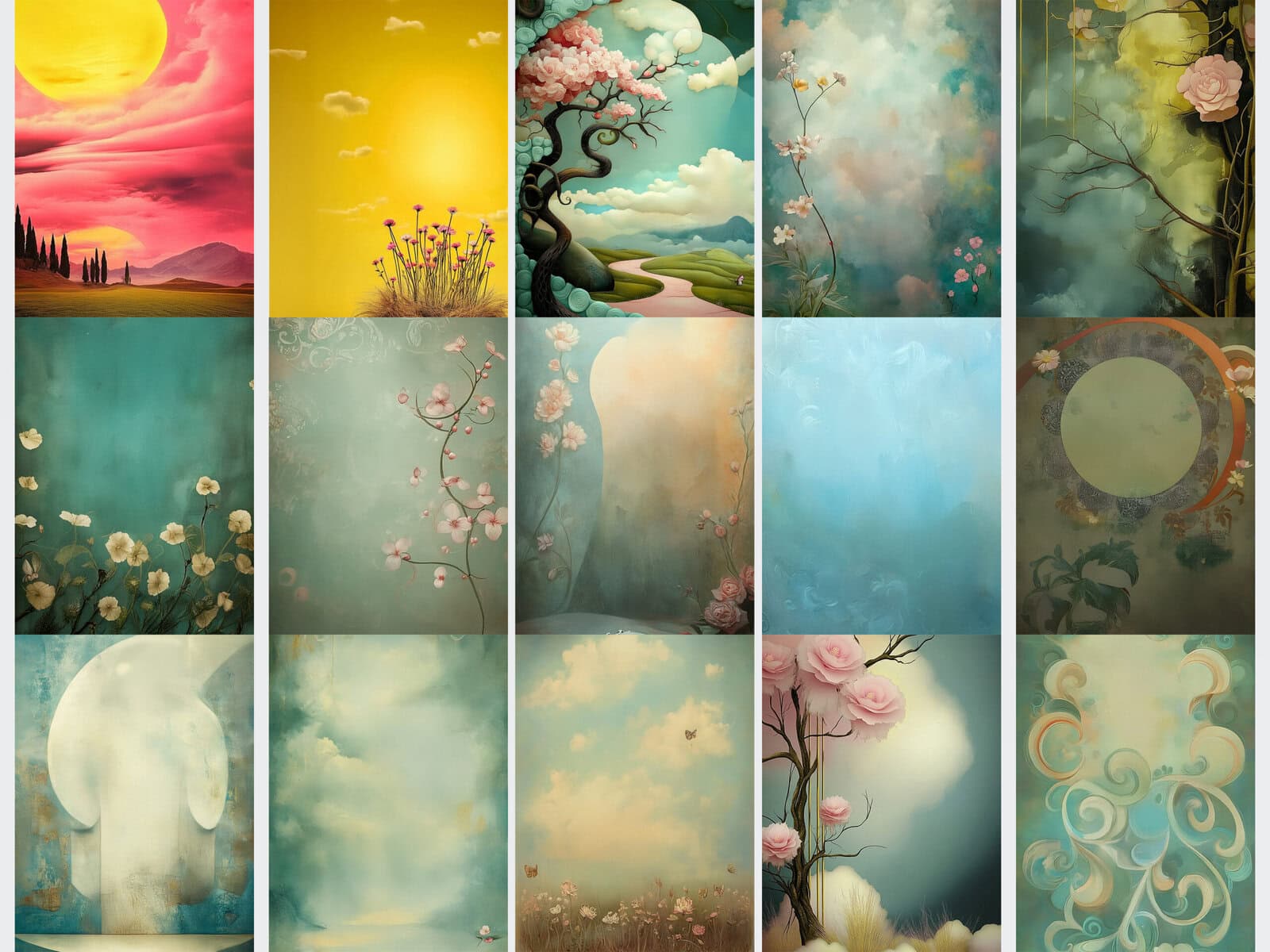 Peculiar Spring Characters Clipart & Backgrounds - Image 5