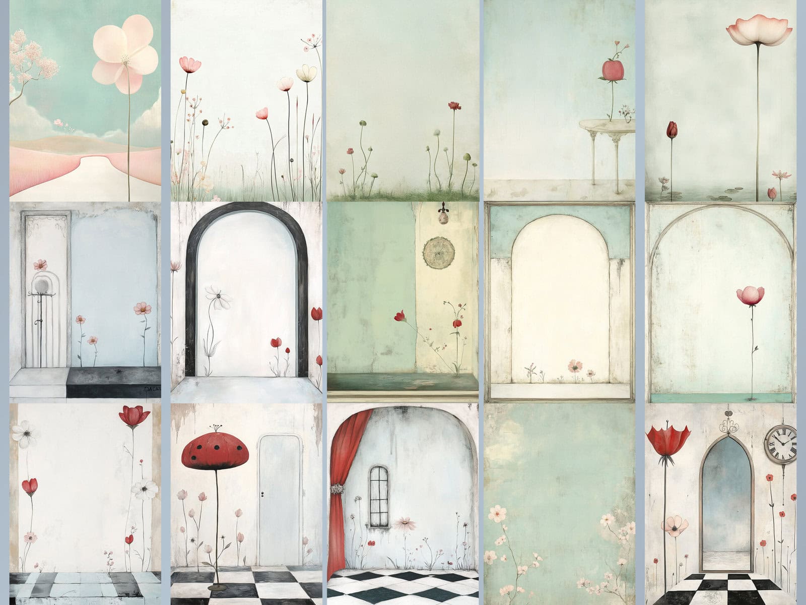 Peculiar Spring Fashion Woman Clipart & Backgrounds - Image 5