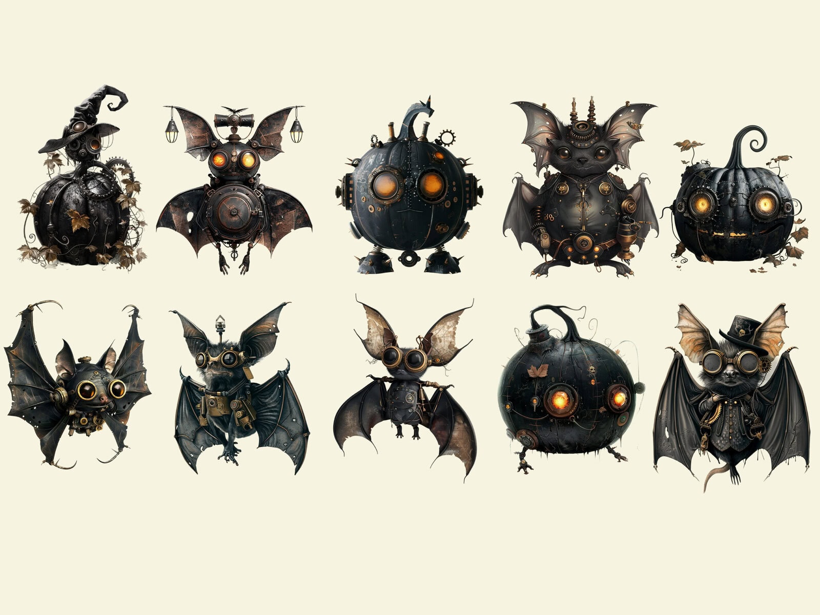 Steampunk Halloween Clipart - Image 4