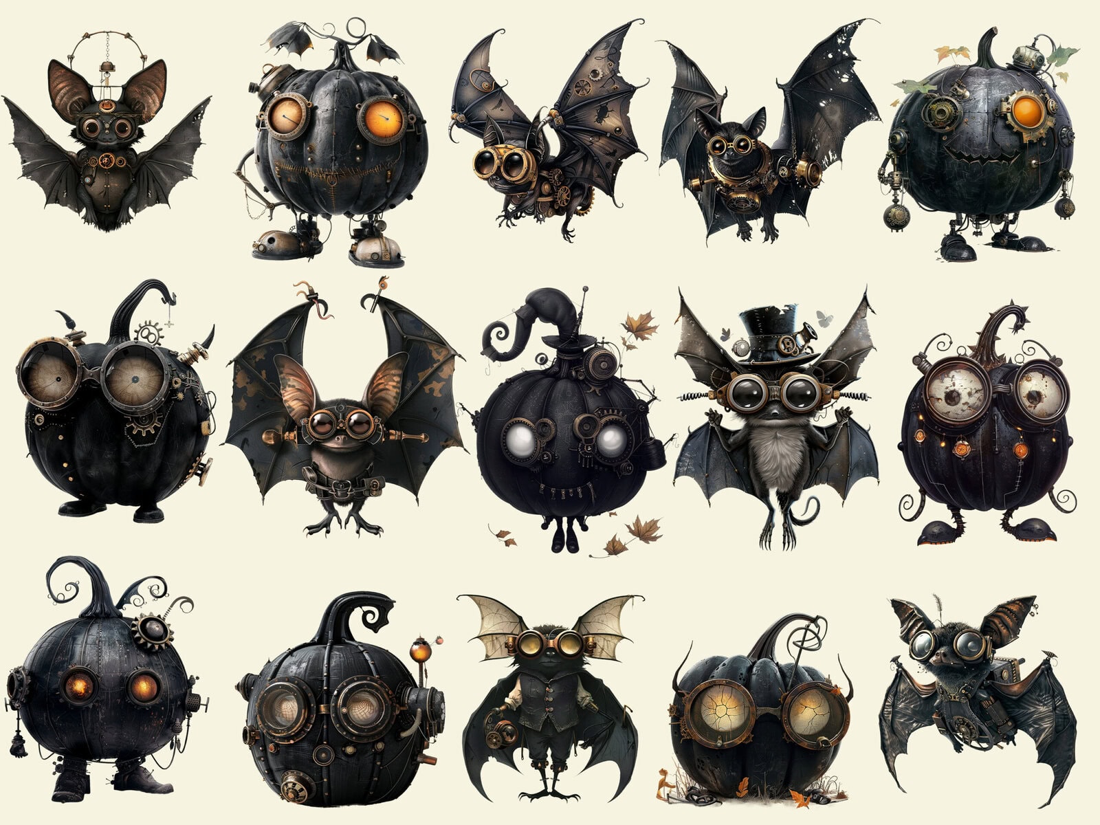 Steampunk Halloween Clipart - Image 2