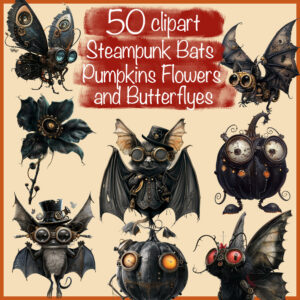 Steampunk Halloween Clipart