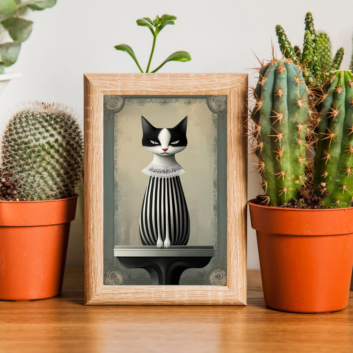 Whimsical Cats Statues Clipart & Backgrounds - Image 6