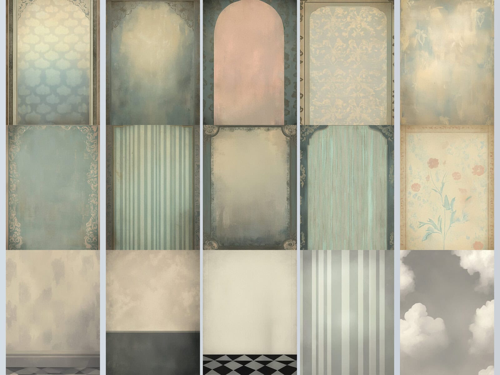 Whimsical Cats Statues Clipart & Backgrounds - Image 4