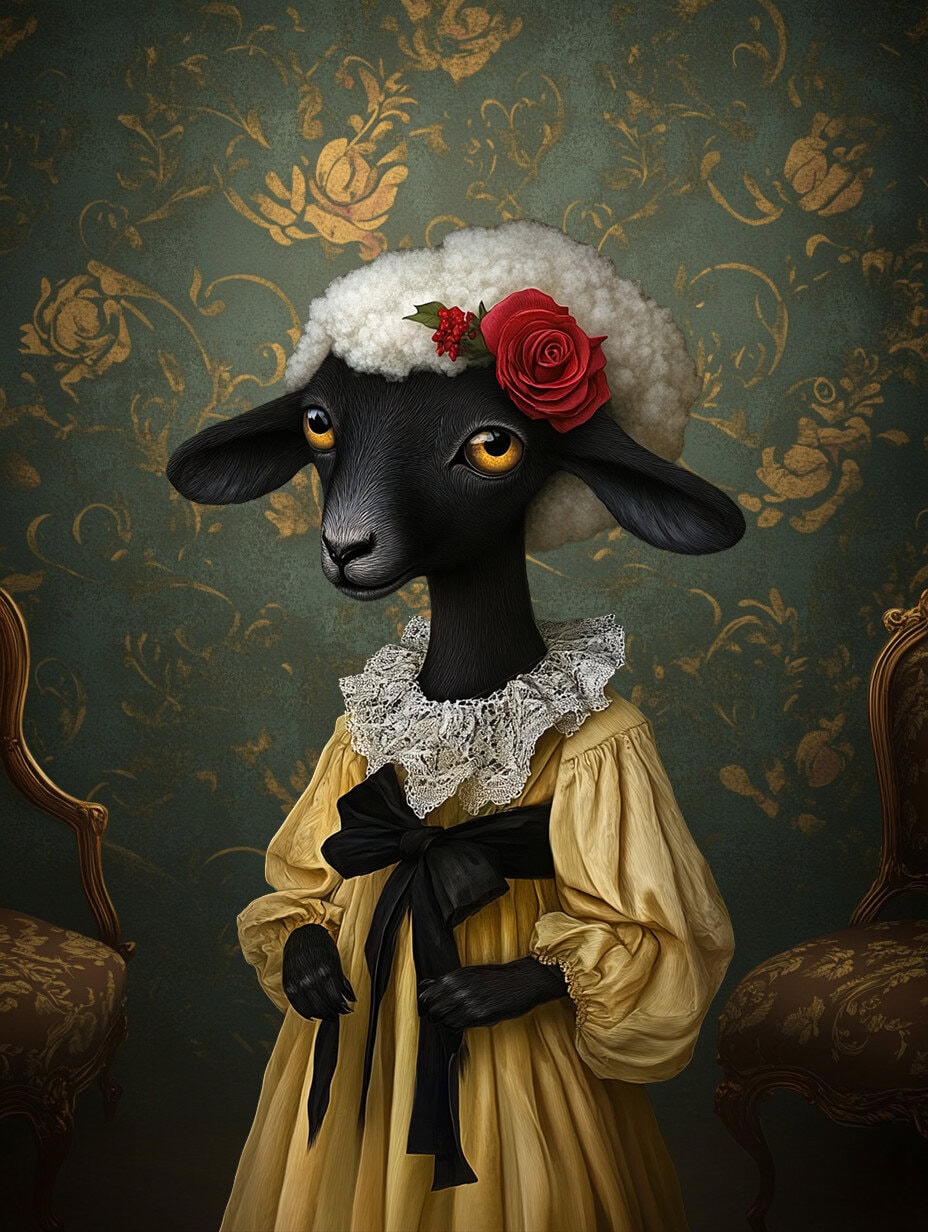 Whimsy Funny Sheep Characters Clipart & Backgrounds - Image 6