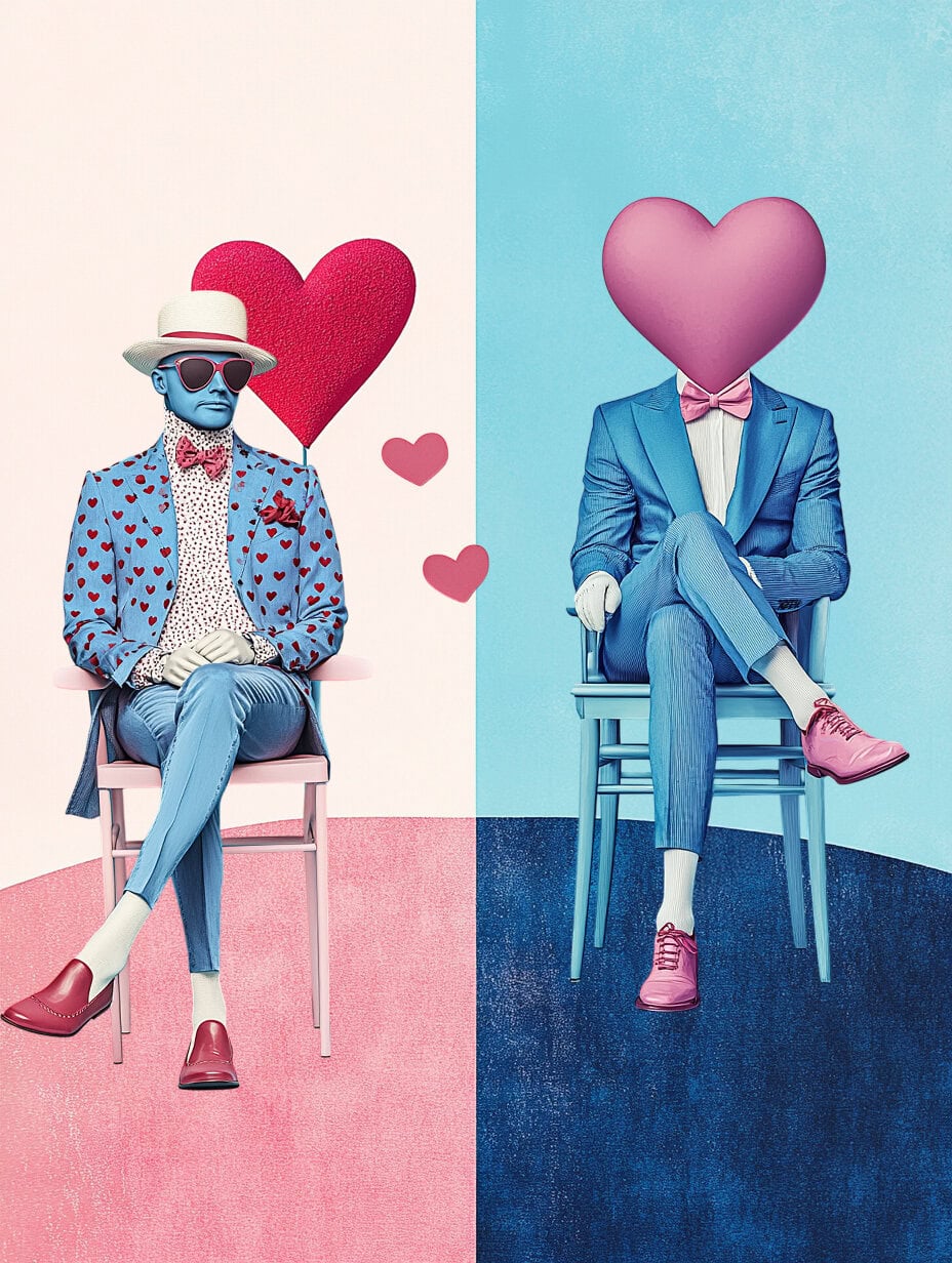 Surreal Valentine People Clipart & Backgrounds - Image 6