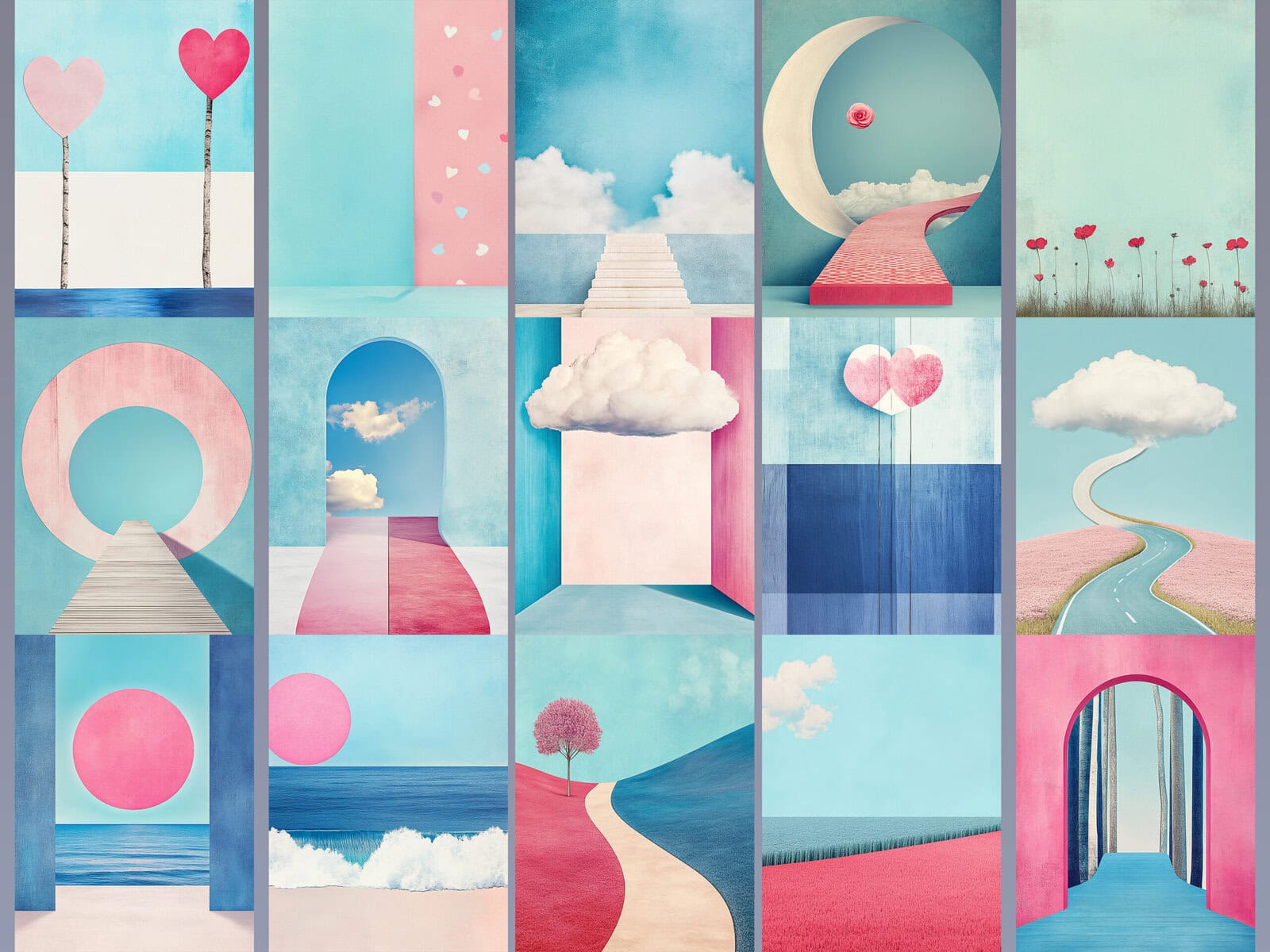 Surreal Valentine People Clipart & Backgrounds - Image 5