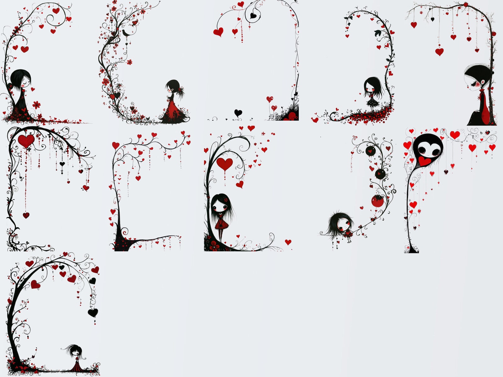 Cute Valentine Borders and Frames Clipart - Image 3