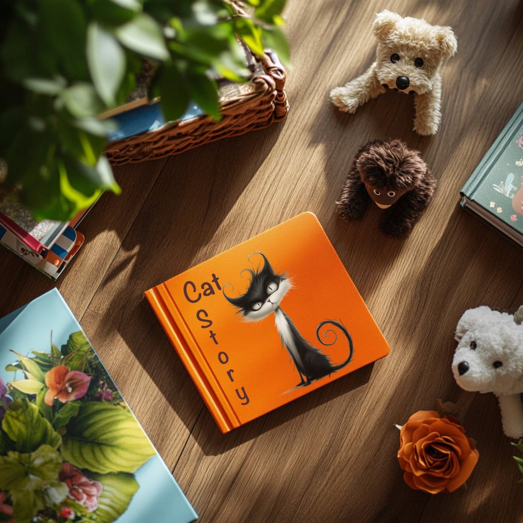 Quirky Whimsy Cats Clipart & Backgrounds - Image 5