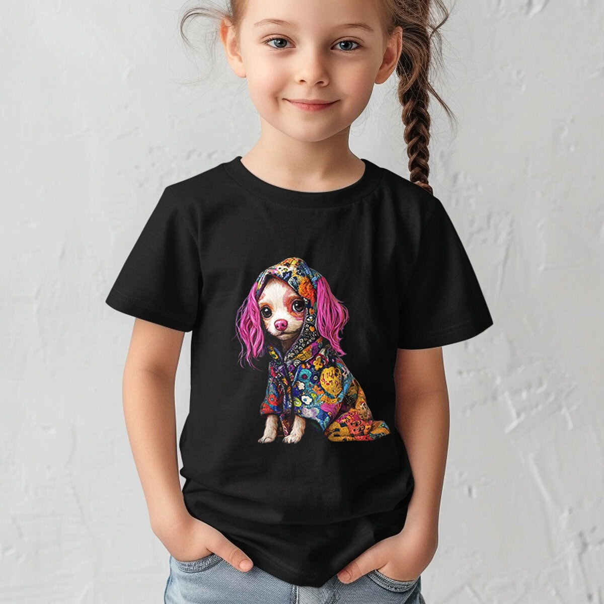 Whimsical Autumn Dogs Clipart & Backgrounds - Image 7