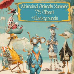 Animals Whimsical Summer Clipart & Backgrounds