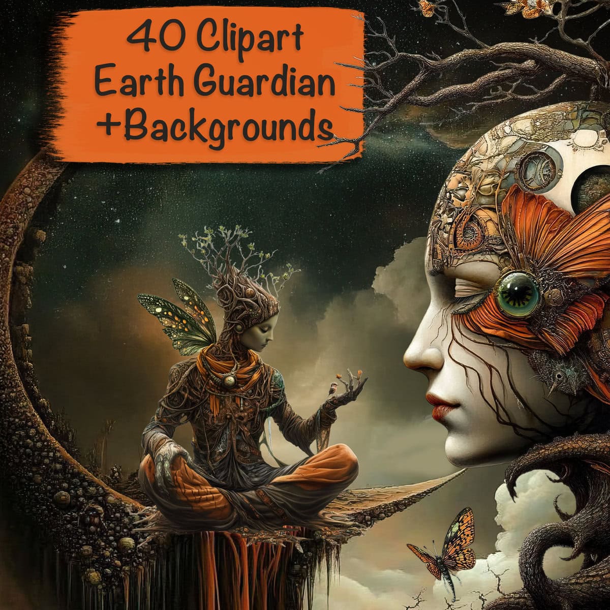 Earth Guardian Characters Clipart & Backgrounds