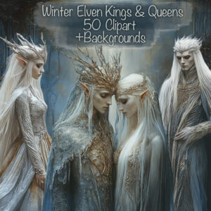 Winter Elven Queens and Kings Clipart & Backgrounds