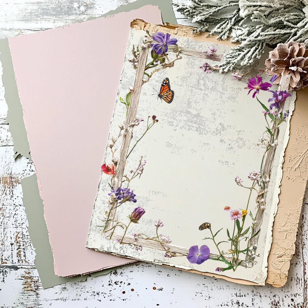 Whimsical Floral Spring Frames Clipart - Image 6