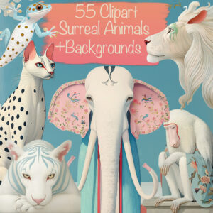 Surreal Peculiar Animals Clipart & Backgrounds