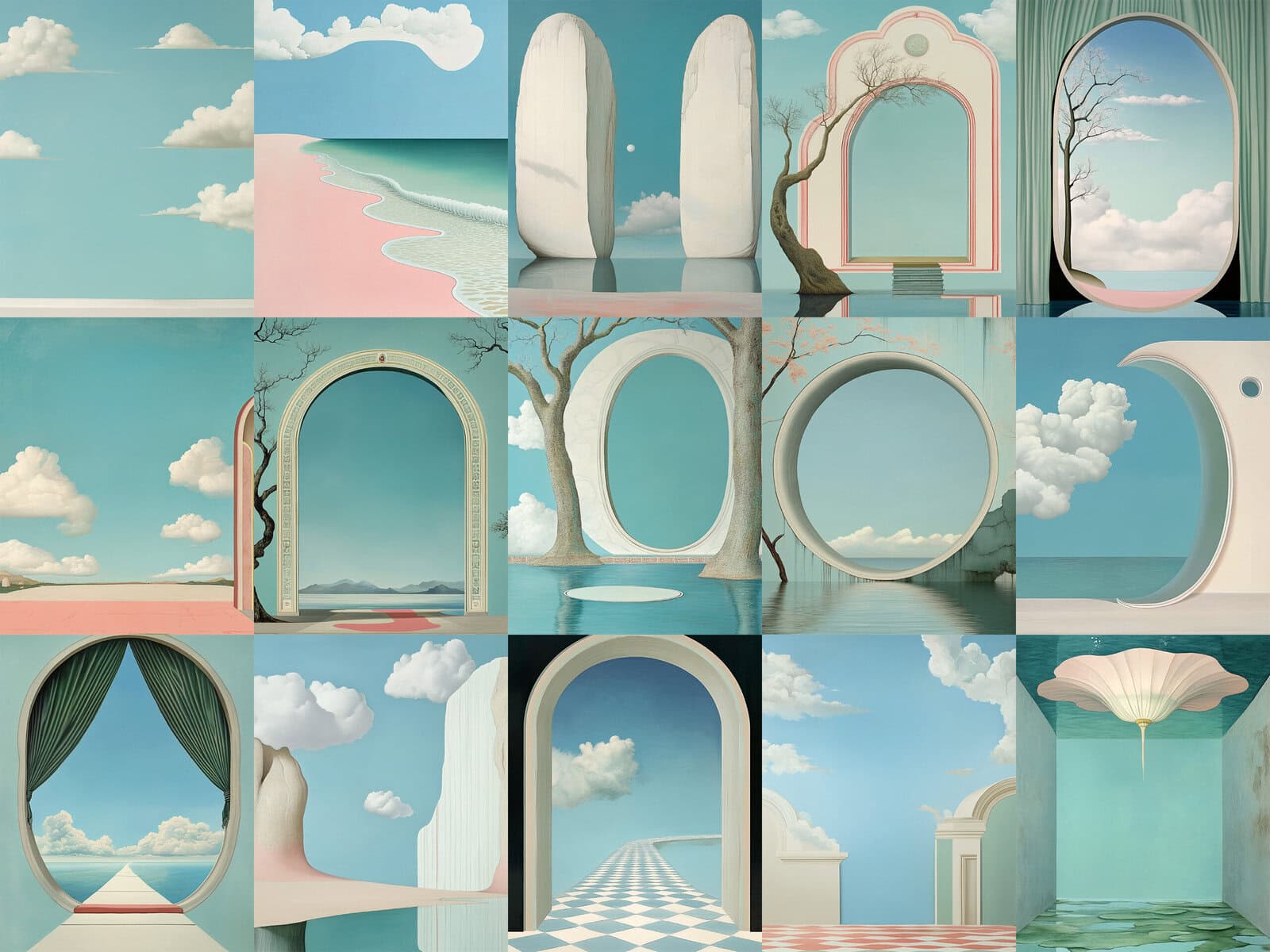 Surreal World in a Bottle Clipart & Backgrounds - Image 5