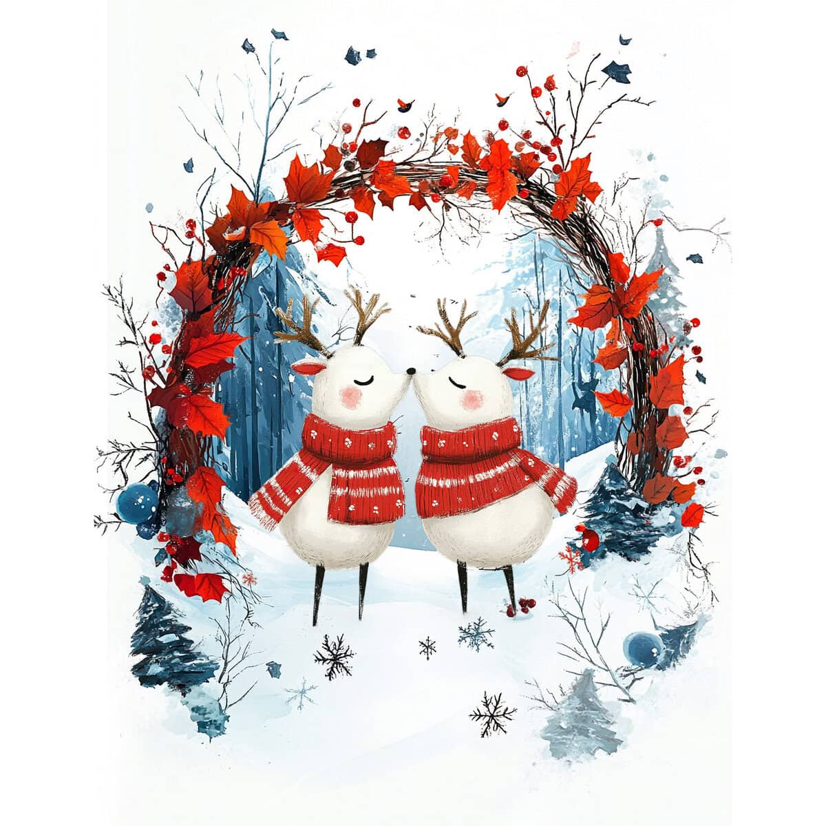 Whimsy Christmas Characters Clipart & Backgrounds - Image 7